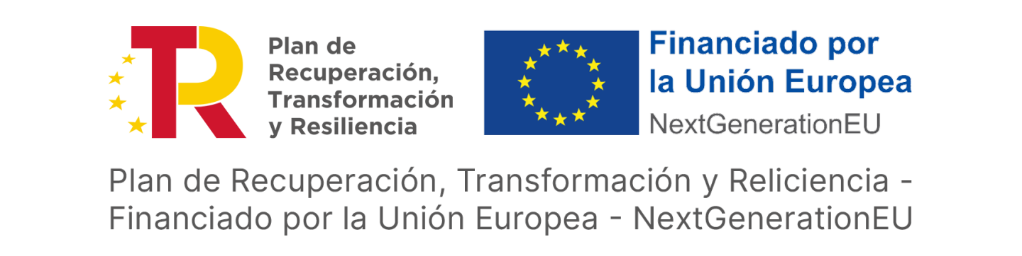 Logo Plan de recuperación, transformación y reliciencia financiado por la UE