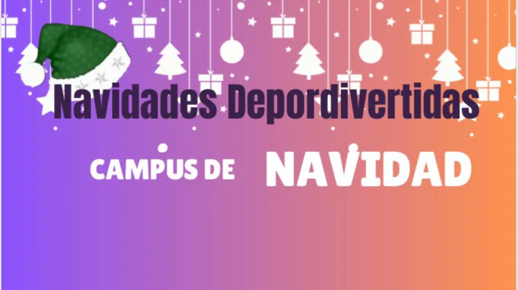 Cartel del Campus de Navidad en Siero