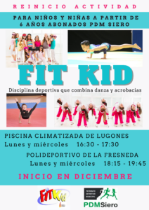 Reinicio actividad Fit Kid