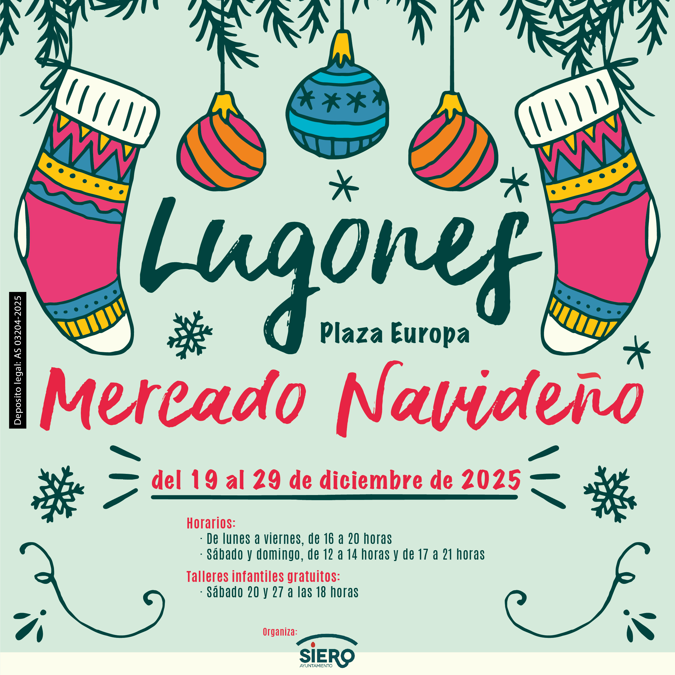 Mercado Navideño de Lugones 2025