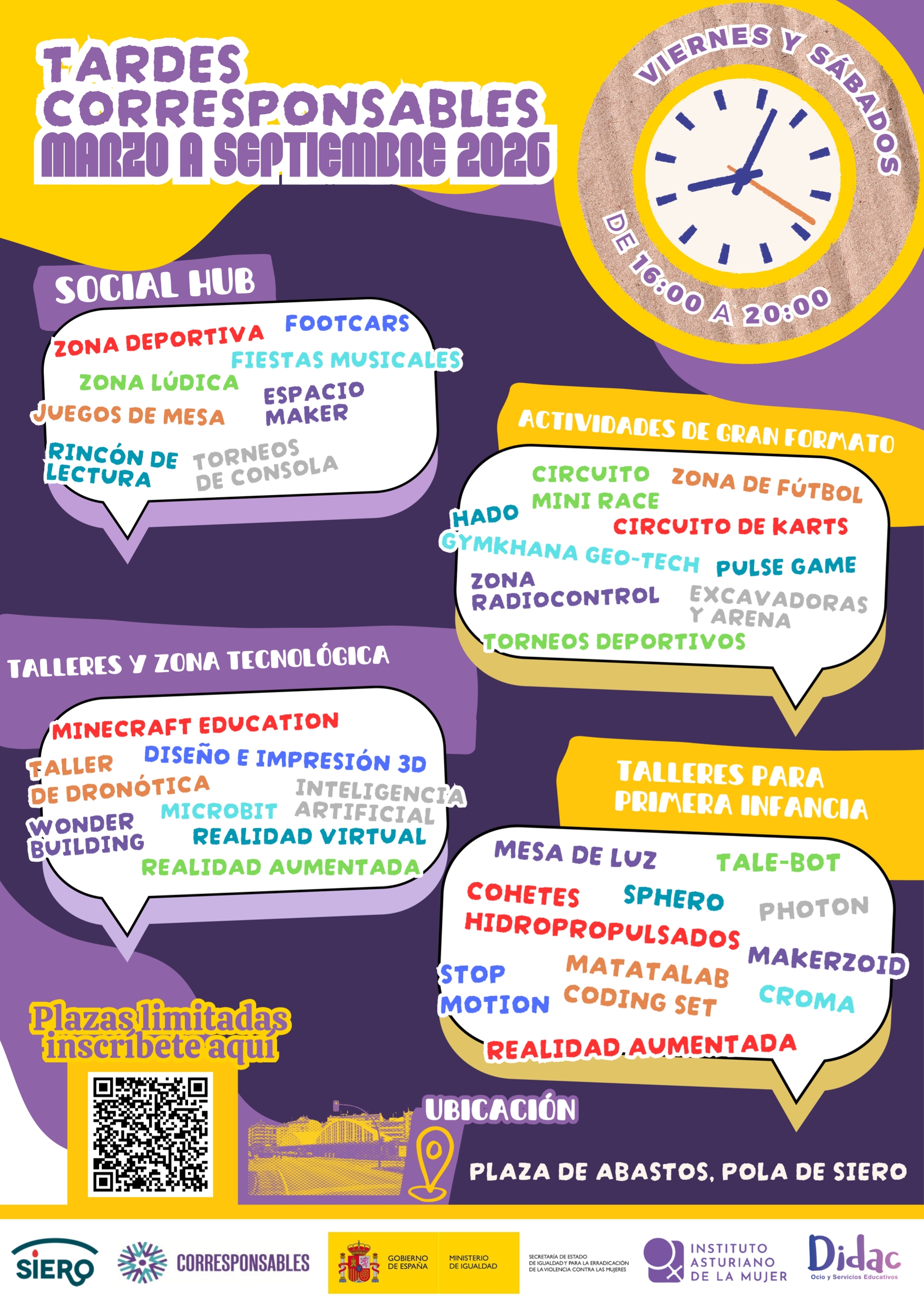 El Ayuntamiento de Siero abre el plazo de inscripción para las actividades organizadas dentro del Plan Corresponsables