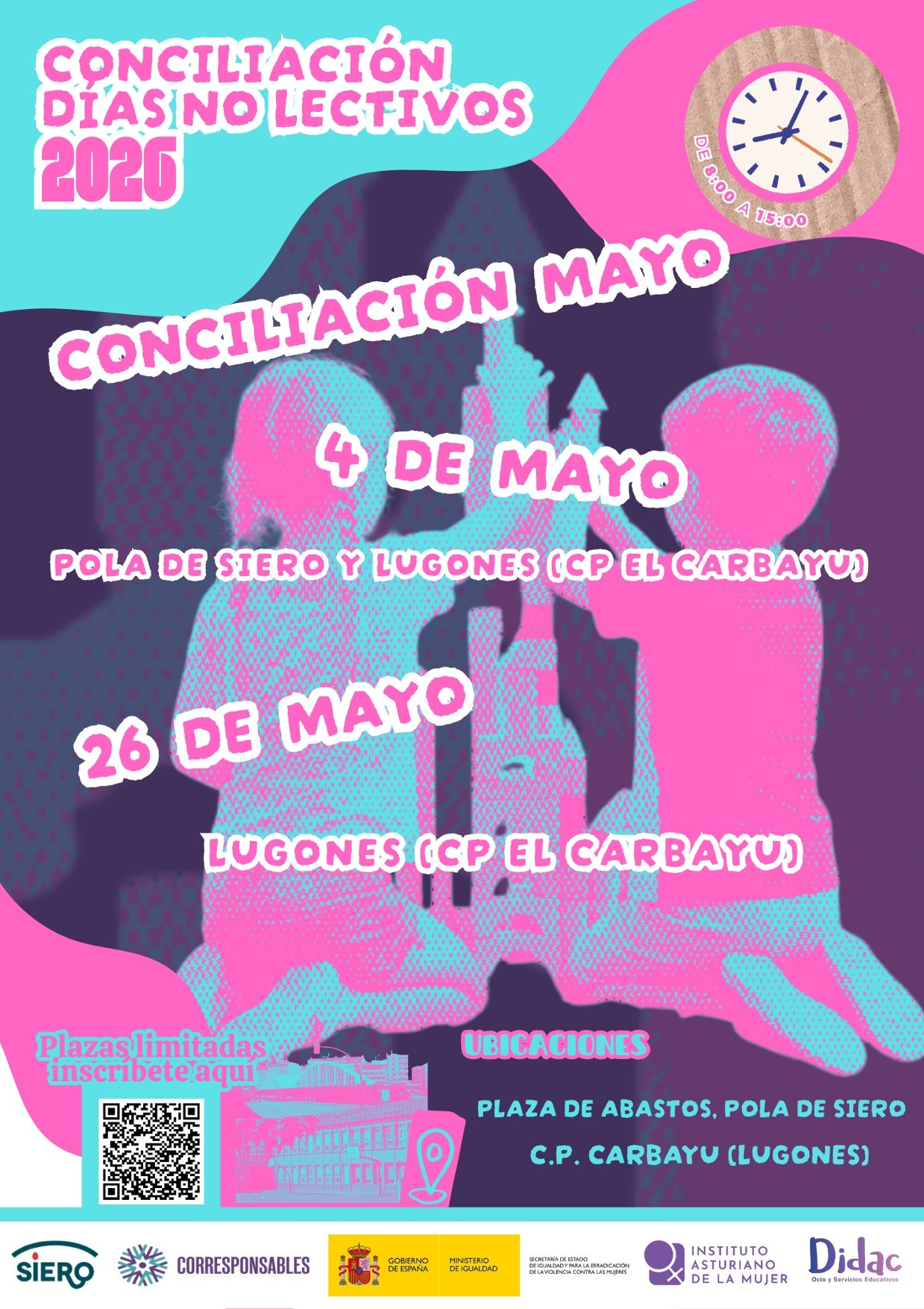 El Ayuntamiento de Siero abre el plazo de inscripción para las actividades organizadas dentro del Plan Corresponsables